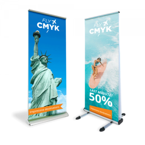 Roll up banner stand